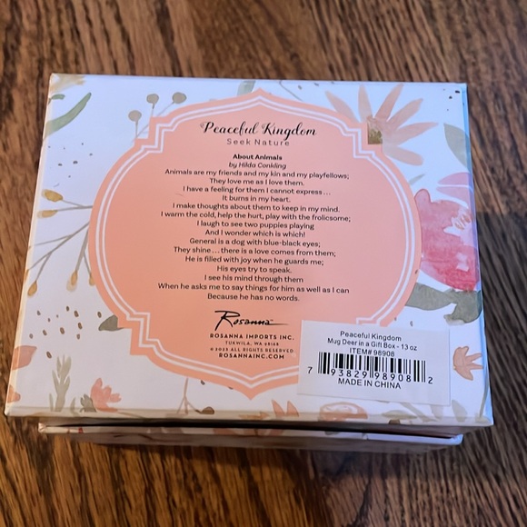 New Peaceful Kingdom Deer Mug 13oz - Picture 7 of 8